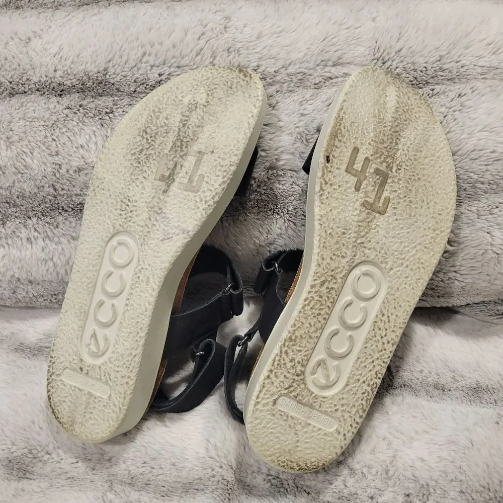 Ecco Corksphere strap sandals, size 41/10
